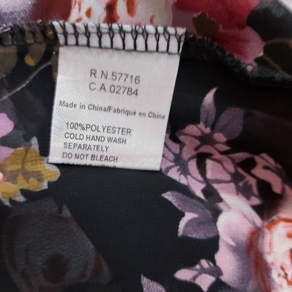 papillon Black Floral Kimono - Picture 6 of 8